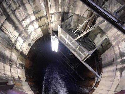 1. View from top of shaft showing the major water penetration 1024x768